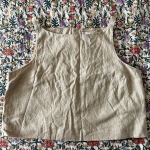 NWT GAP linen cropped top